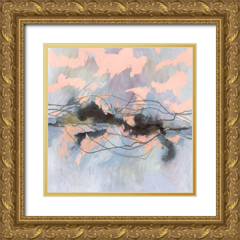 Horizon Flux I Gold Ornate Wood Framed Art Print with Double Matting by Borges, Victoria