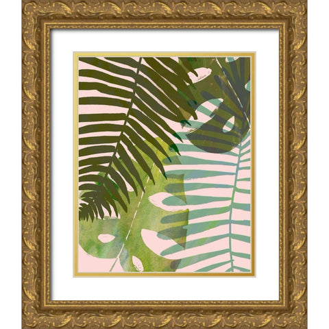 Tropical Tangle I Gold Ornate Wood Framed Art Print with Double Matting by Borges, Victoria