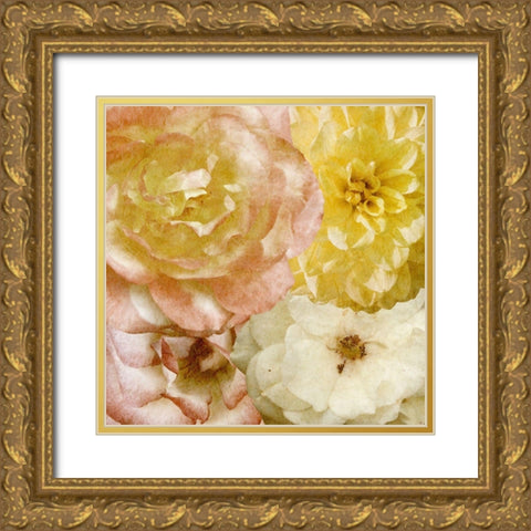 Beautiful Quartet I Gold Ornate Wood Framed Art Print with Double Matting by Saunders, Alonzo