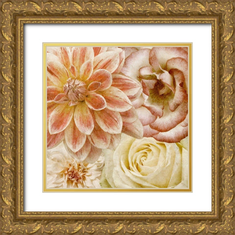 Beautiful Quartet II Gold Ornate Wood Framed Art Print with Double Matting by Saunders, Alonzo