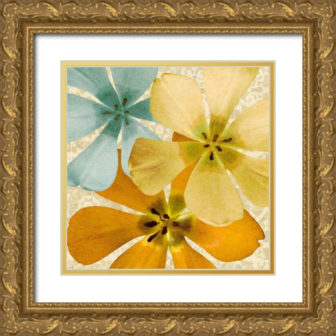 Springtime Glow I Gold Ornate Wood Framed Art Print with Double Matting by Saunders, Alonzo