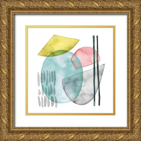 Pastel Formation I Gold Ornate Wood Framed Art Print with Double Matting by Popp, Grace