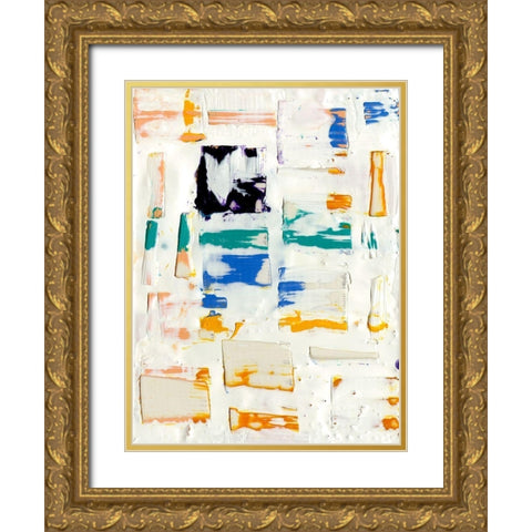 Basket Weave I Gold Ornate Wood Framed Art Print with Double Matting by Ludwig, Alicia