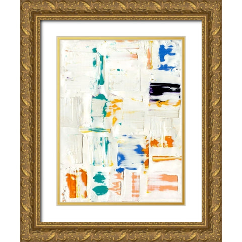 Basket Weave II Gold Ornate Wood Framed Art Print with Double Matting by Ludwig, Alicia