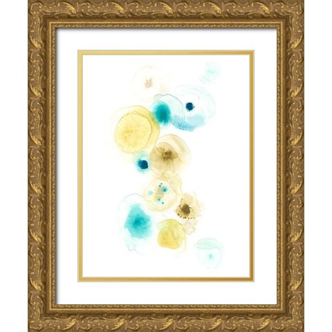 Petri I Gold Ornate Wood Framed Art Print with Double Matting by Vess, June Erica