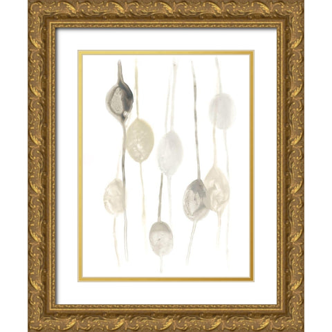 Legume II Gold Ornate Wood Framed Art Print with Double Matting by Vess, June Erica