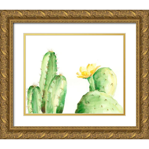 Spiny Desert Plants II Gold Ornate Wood Framed Art Print with Double Matting by Moore, Regina
