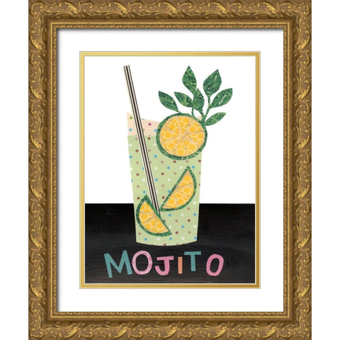 Mix Me a Drink I Gold Ornate Wood Framed Art Print with Double Matting by Moore, Regina