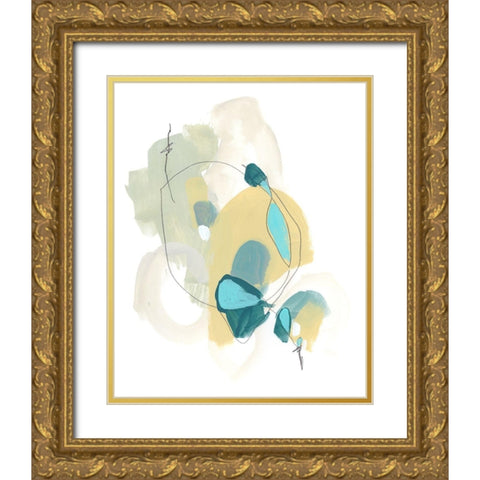 Basilisk IV Gold Ornate Wood Framed Art Print with Double Matting by Vess, June Erica