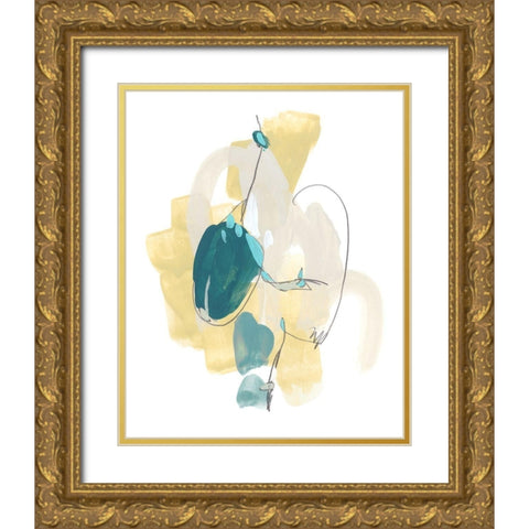Basilisk V Gold Ornate Wood Framed Art Print with Double Matting by Vess, June Erica