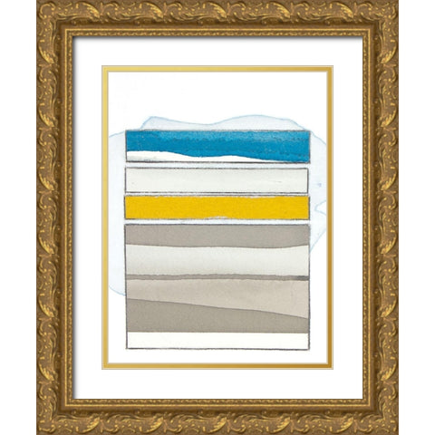 Pacific Horizon I Gold Ornate Wood Framed Art Print with Double Matting by Delamater, Rob