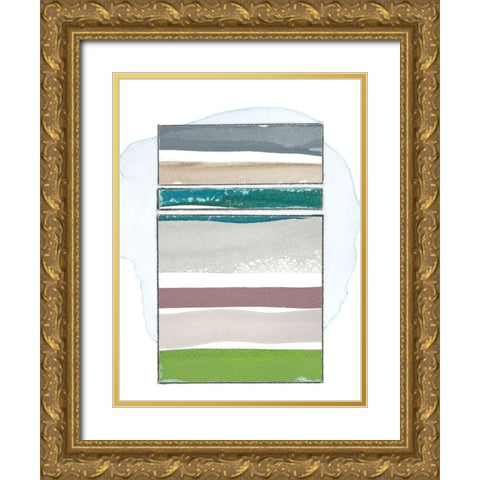 Pacific Horizon II Gold Ornate Wood Framed Art Print with Double Matting by Delamater, Rob