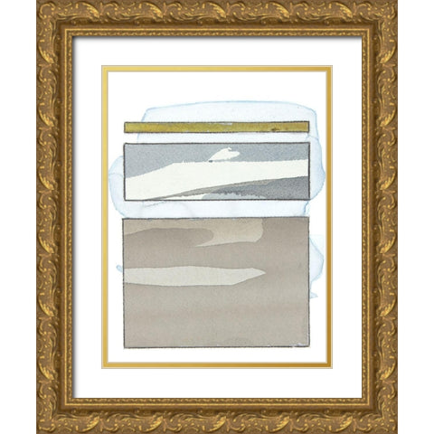 Pacific Horizon VII Gold Ornate Wood Framed Art Print with Double Matting by Delamater, Rob