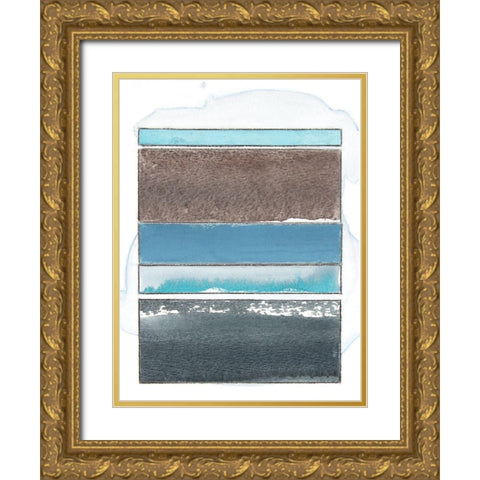 Pacific Horizon VIII Gold Ornate Wood Framed Art Print with Double Matting by Delamater, Rob
