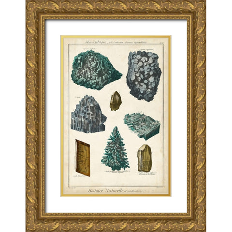 Mineralogie II Gold Ornate Wood Framed Art Print with Double Matting by Vision Studio