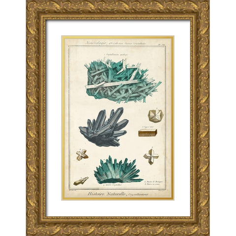Mineralogie III Gold Ornate Wood Framed Art Print with Double Matting by Vision Studio