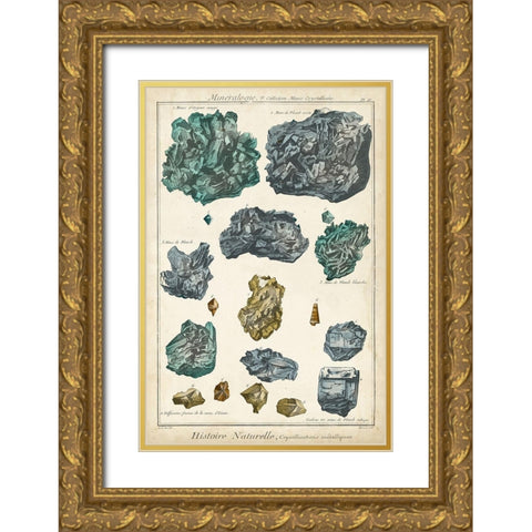 Mineralogie IV Gold Ornate Wood Framed Art Print with Double Matting by Vision Studio