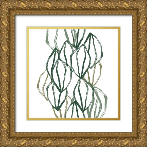 Seed Vessels IV Gold Ornate Wood Framed Art Print with Double Matting by Vess, June Erica
