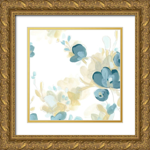 Coerulus IV Gold Ornate Wood Framed Art Print with Double Matting by Vess, June Erica