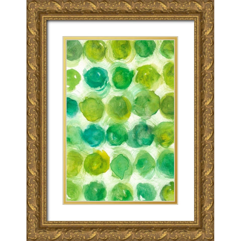 Spearmint II Gold Ornate Wood Framed Art Print with Double Matting by Zarris, Chariklia