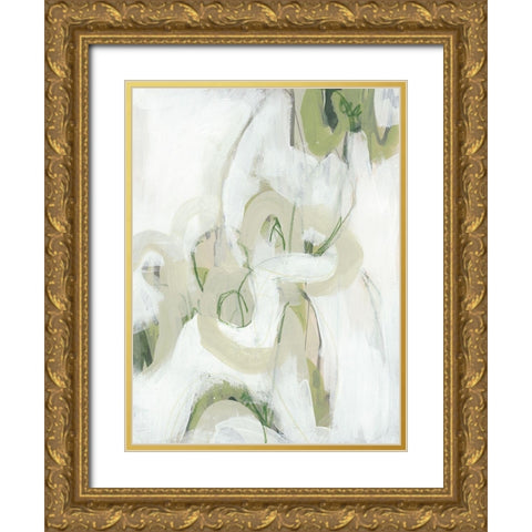 Verge II Gold Ornate Wood Framed Art Print with Double Matting by Vess, June Erica