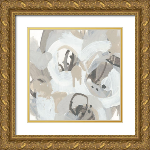 Oscillate I Gold Ornate Wood Framed Art Print with Double Matting by Vess, June Erica