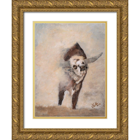 Shake Rattle and Roll III Gold Ornate Wood Framed Art Print with Double Matting by Winkler, Kathy