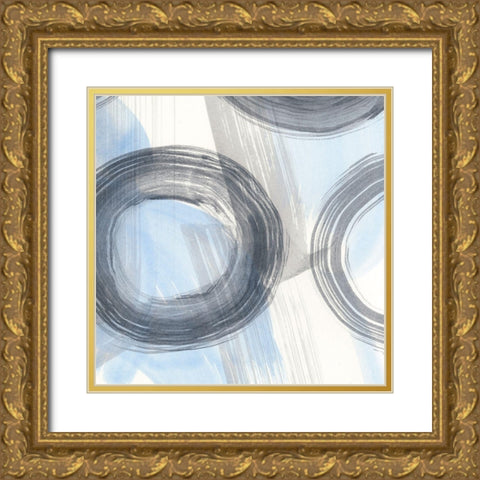 Twist and Turns I Gold Ornate Wood Framed Art Print with Double Matting by Stramel, Renee W.