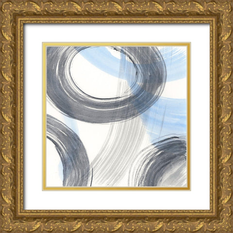 Twist and Turns II Gold Ornate Wood Framed Art Print with Double Matting by Stramel, Renee W.