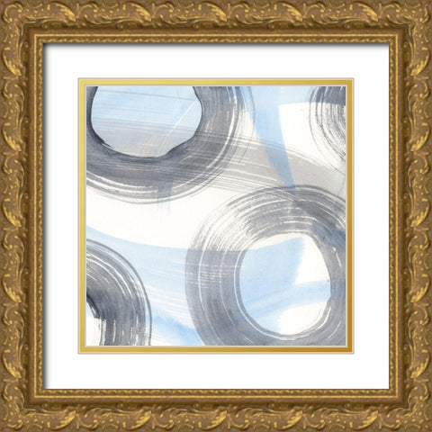 Twist and Turns III Gold Ornate Wood Framed Art Print with Double Matting by Stramel, Renee W.