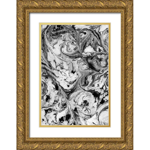 Obsidian I Gold Ornate Wood Framed Art Print with Double Matting by Guthrie, Jenna