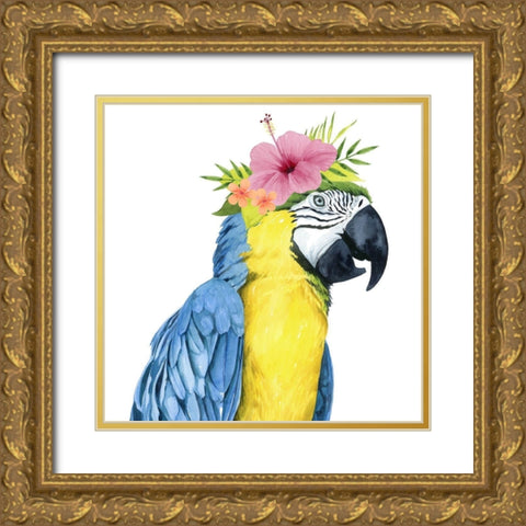 Tropical Halo II Gold Ornate Wood Framed Art Print with Double Matting by Popp, Grace