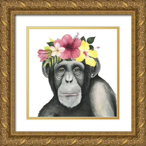 Tropical Halo V Gold Ornate Wood Framed Art Print with Double Matting by Popp, Grace