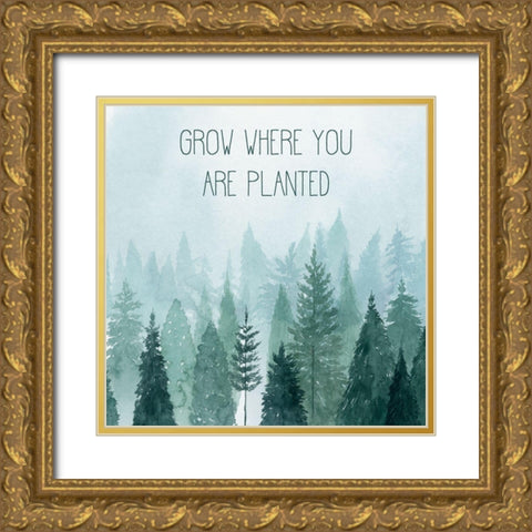 Little Grower II Gold Ornate Wood Framed Art Print with Double Matting by Popp, Grace