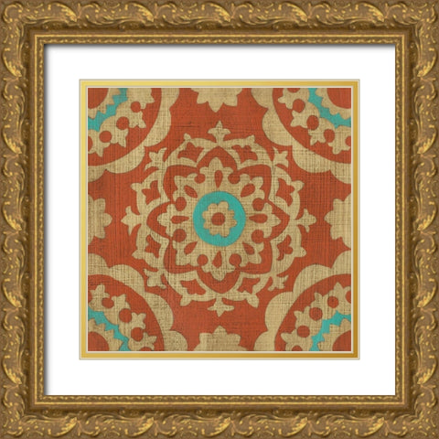 Masala I Gold Ornate Wood Framed Art Print with Double Matting by Zarris, Chariklia