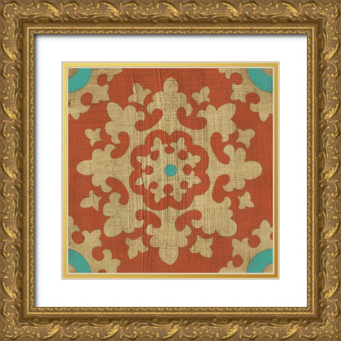 Masala II Gold Ornate Wood Framed Art Print with Double Matting by Zarris, Chariklia