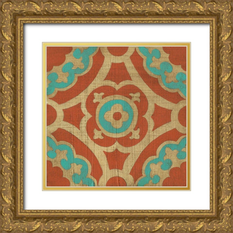 Masala III Gold Ornate Wood Framed Art Print with Double Matting by Zarris, Chariklia