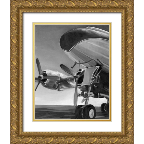 Aviation Icon II Gold Ornate Wood Framed Art Print with Double Matting by Harper, Ethan