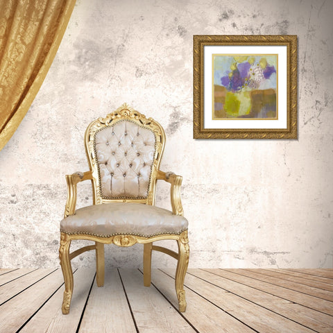 Blume III Gold Ornate Wood Framed Art Print with Double Matting by Jachimiec, Sue