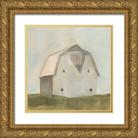 Serene Barn II Gold Ornate Wood Framed Art Print with Double Matting by Scarvey, Emma