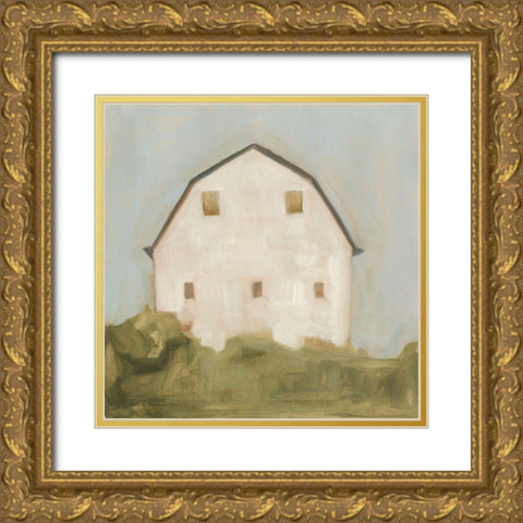 Serene Barn III Gold Ornate Wood Framed Art Print with Double Matting by Scarvey, Emma