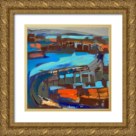 Bridge II Gold Ornate Wood Framed Art Print with Double Matting by Ferrell, Erin McGee