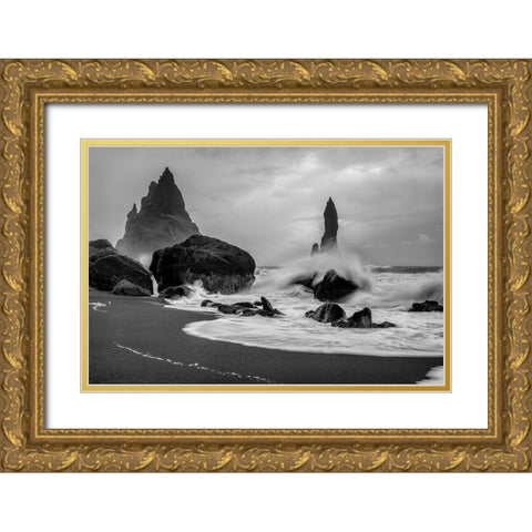 Raw Power Gold Ornate Wood Framed Art Print with Double Matting by Head, Danny