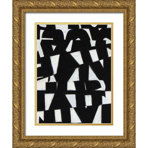 Native Gold I Gold Ornate Wood Framed Art Print with Double Matting by Delamater, Rob