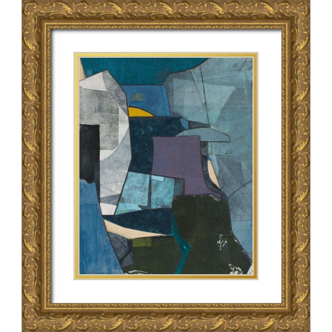Journeymans Papers V Gold Ornate Wood Framed Art Print with Double Matting by Delamater, Rob