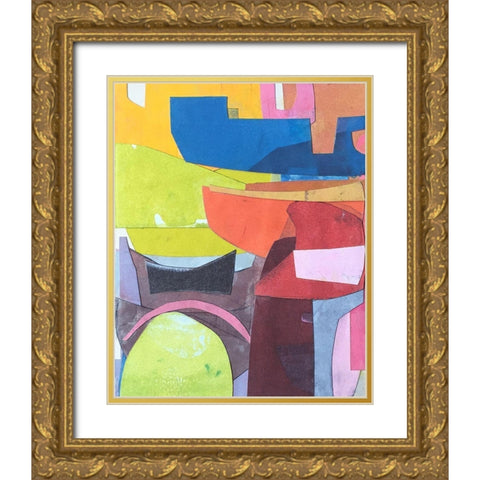 Journeymans Papers VI Gold Ornate Wood Framed Art Print with Double Matting by Delamater, Rob