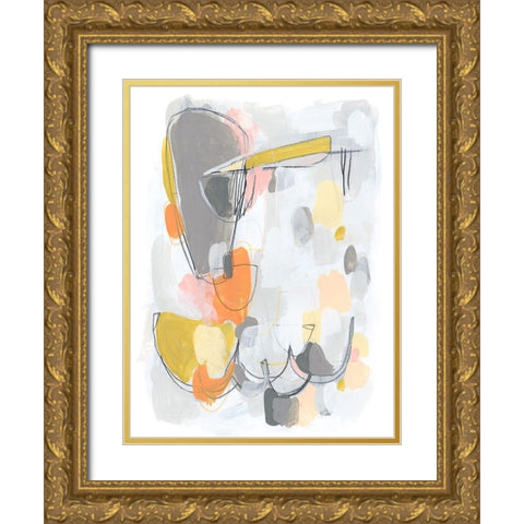 Scale I Gold Ornate Wood Framed Art Print with Double Matting by Vess, June Erica
