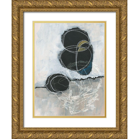 Primary Orbs I Gold Ornate Wood Framed Art Print with Double Matting by Parker, Jennifer Paxton