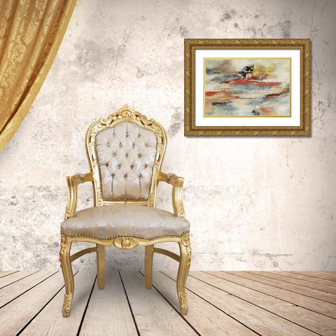 Tesiturno I Gold Ornate Wood Framed Art Print with Double Matting by Villarreal, Gabriela