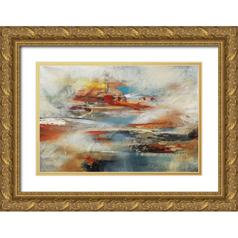 Tesiturno II Gold Ornate Wood Framed Art Print with Double Matting by Villarreal, Gabriela